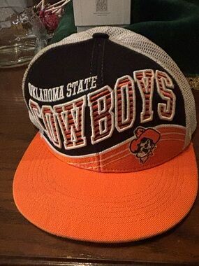 Oklahoma State Cowboys OSU Top of the World Trucker Mesh Snapback Hat Pistol Pet